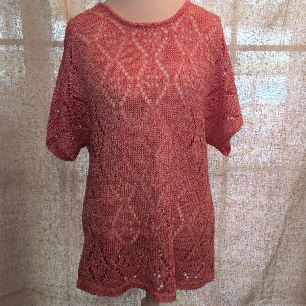 Leo and Nicole crochet sweater. XL. Large.